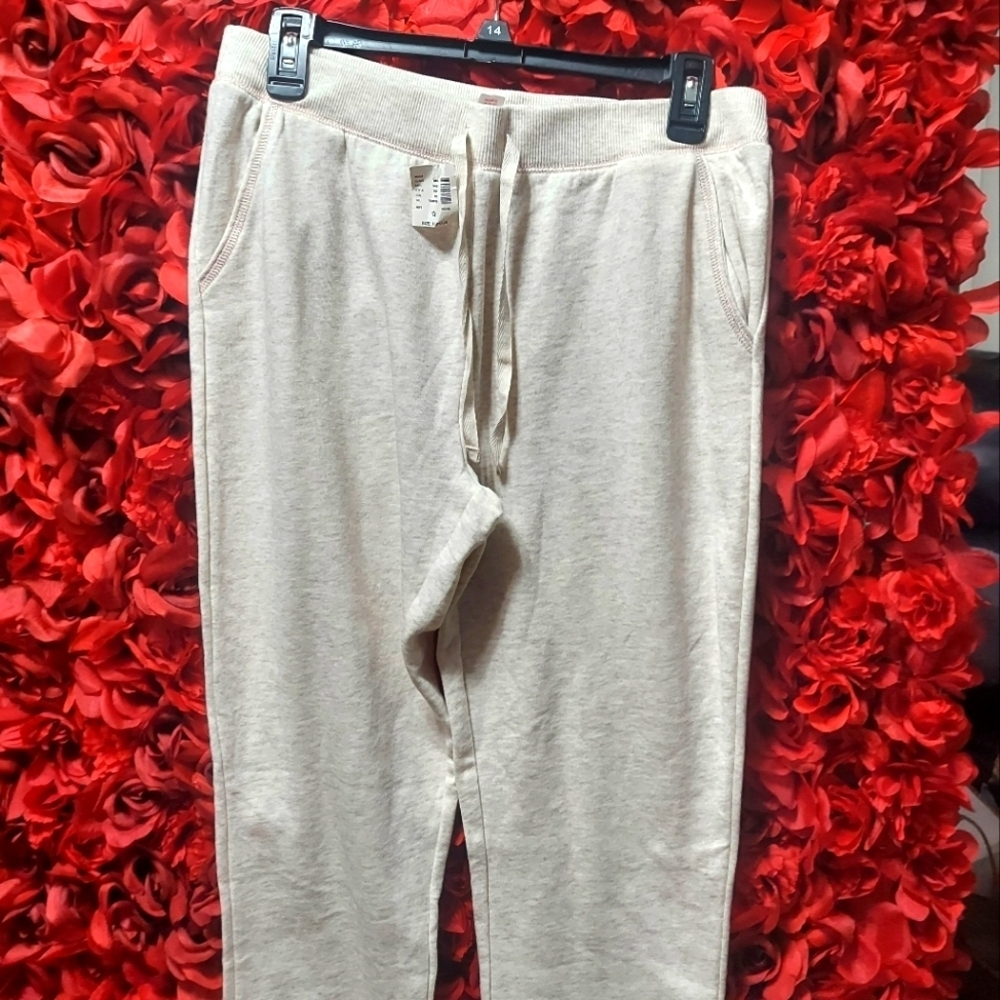 Justice NWT Girls 16 Plus Active Joggers Cream Colored